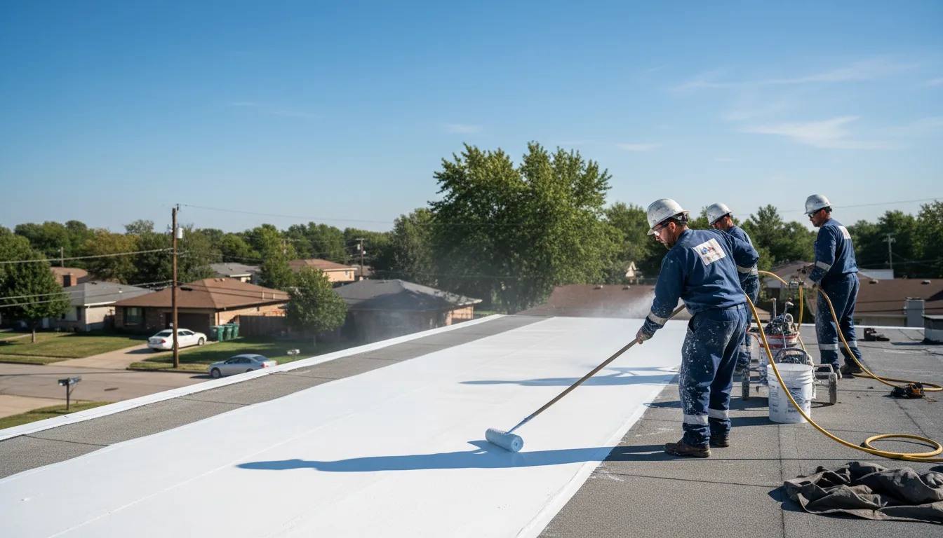 Commercial roof coating in Adrian, MI near me